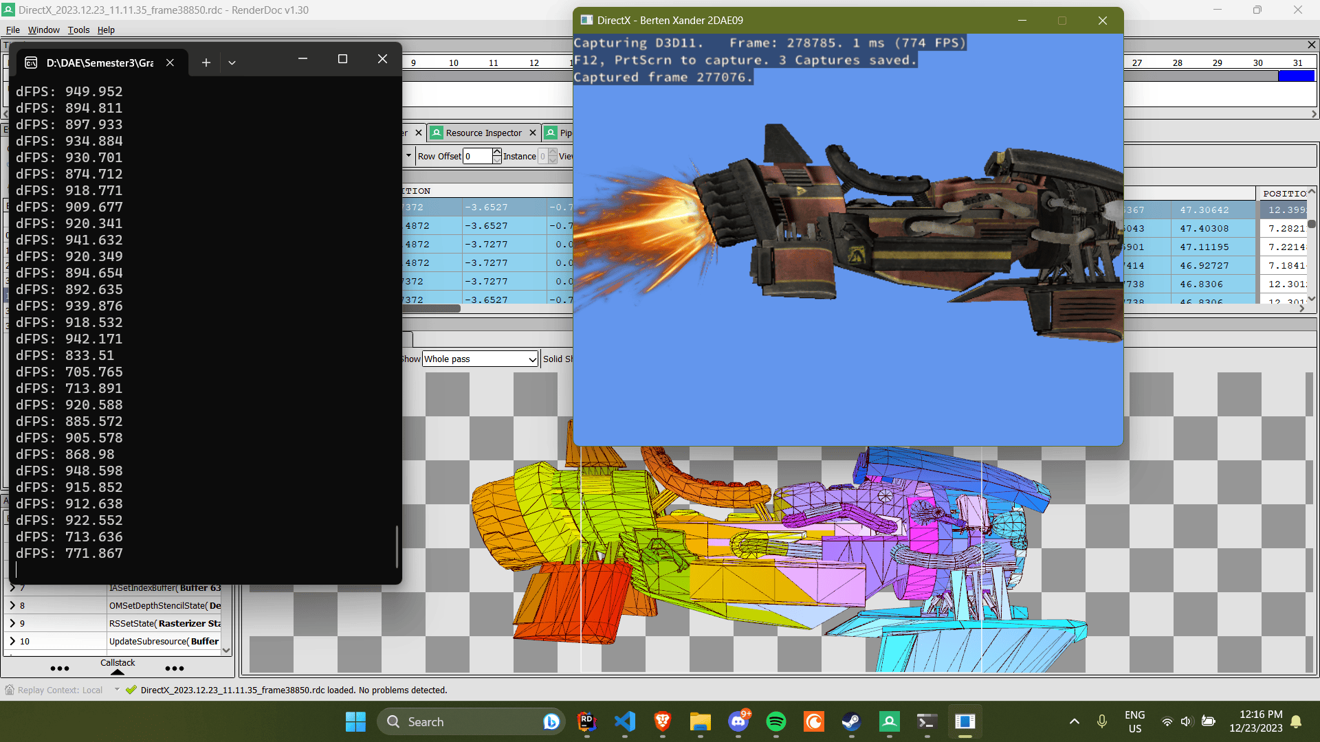 RenderDoc capture