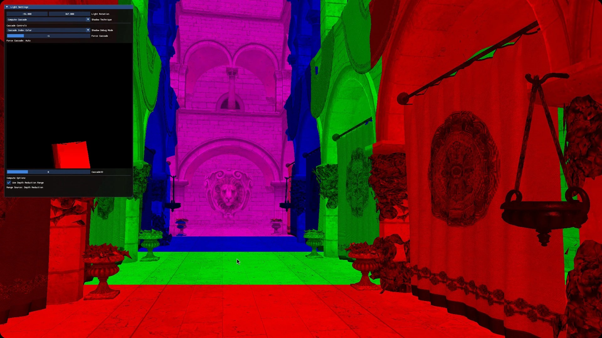 Cascade debug view